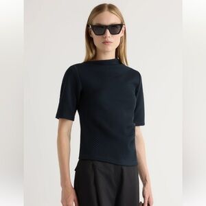 Modern citizen Pauline Ribbed Asymmetric-Neck Top